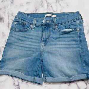 Levi's Light Blue Denim Shorts